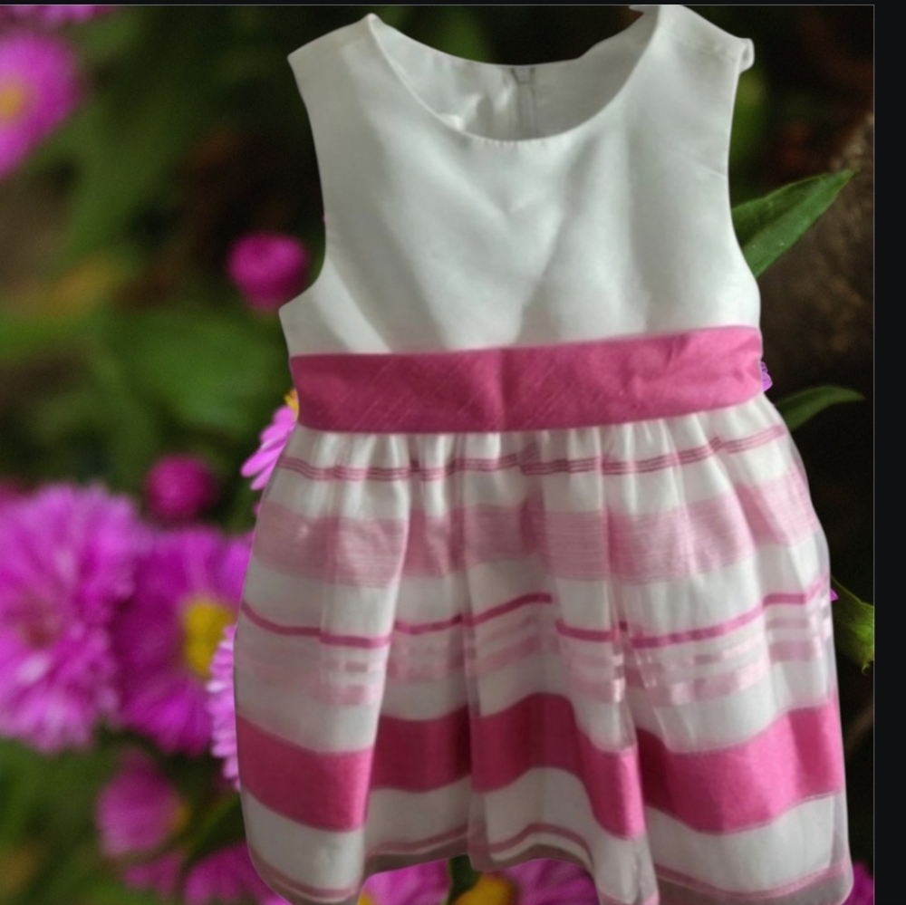 American Princess Dress, Pink White Summer‎ Spring Party Special Occasion 24 M